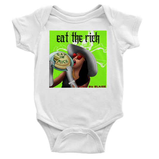 🤘🏻 "Eat The Rich" | Classic Baby Short Sleeve Onesies