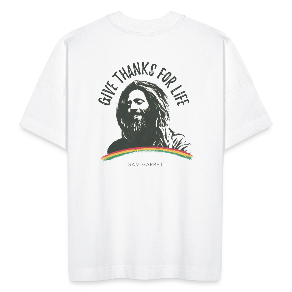 Give thanks for life T-shirt - white