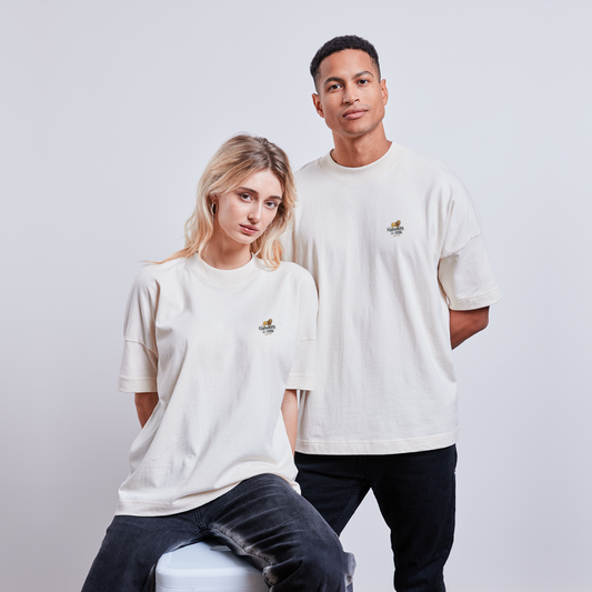 Give thanks for life T-shirt - natural raw