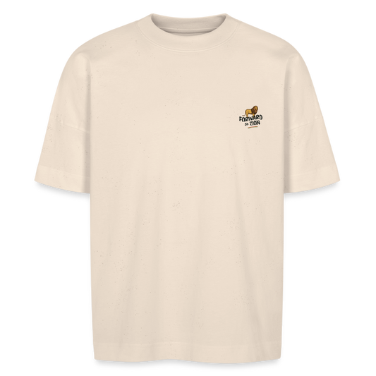 Forward to Zion Oversize organic T-shirt - natural raw