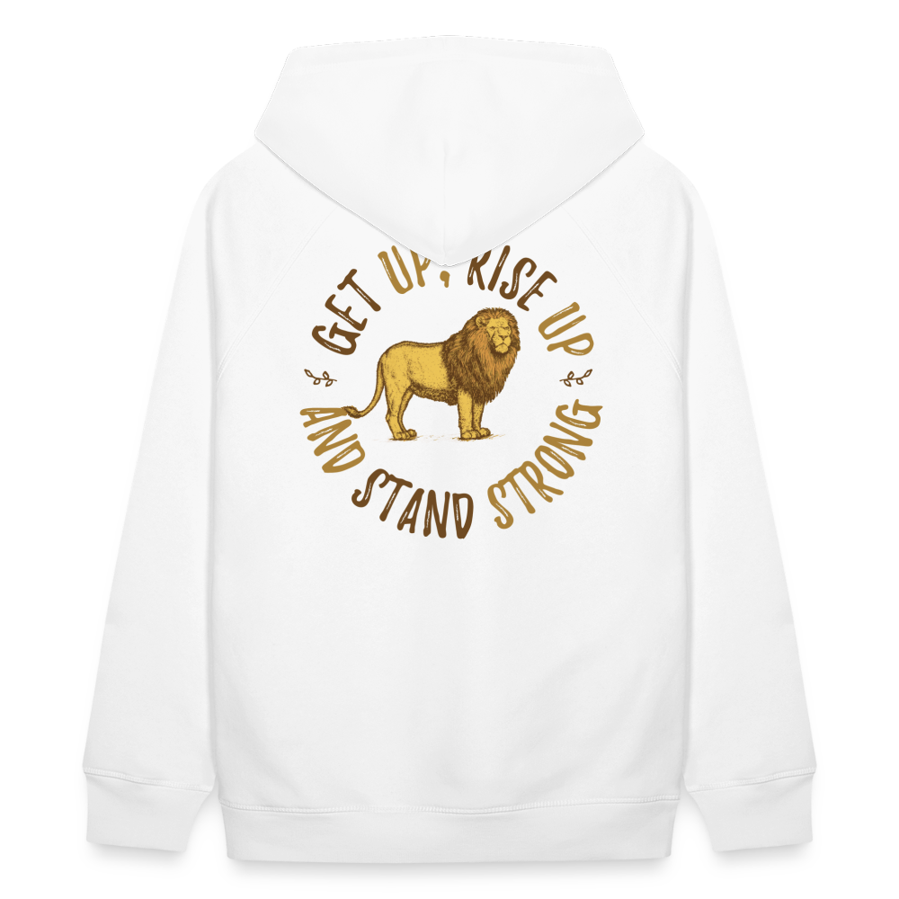Get up, Rise up and Stand Strong Hoodie - white