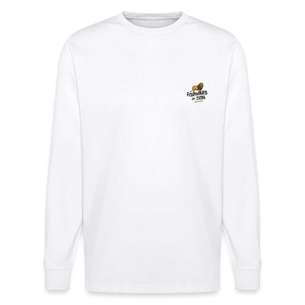Forward to Zion Unisex Organic Long sleeve - white