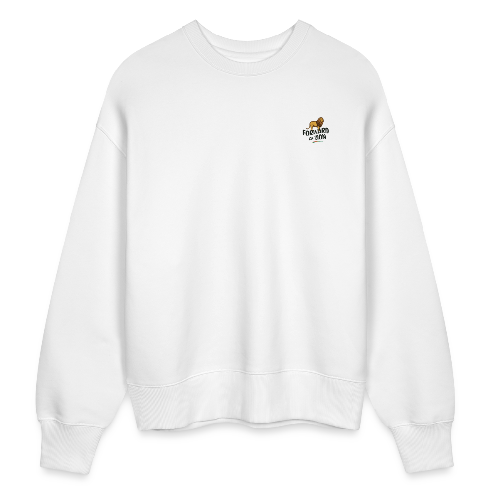 Forward to Zion Oversize Organic Sweatshirt - white